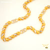 Freemen Stylish Koli Laser Link Gold Plated Chain - FMGC36