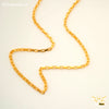 Freemen Stylish Delicate Square Link Gold Plated Chain - FMGC35