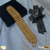 Freemen 2 line round gold Plated Bracelet ( 6 Month warranty)