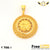 Freemen sun Face Gold Plated with diamond Pendant for Men FMA101
