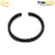 Zic Zac pattern Oxidised Black Kada (Bracelet) for men FMA0105