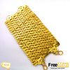 FreeMen 6 Line Singapori Handmade Gold Plated Bracelet for Men