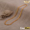 FreeMen Gold plated nawabi biscuit chain for men FMGA005