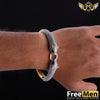 FreeMen Jaguar Dual Face Lock Golden Silver Dots Kada