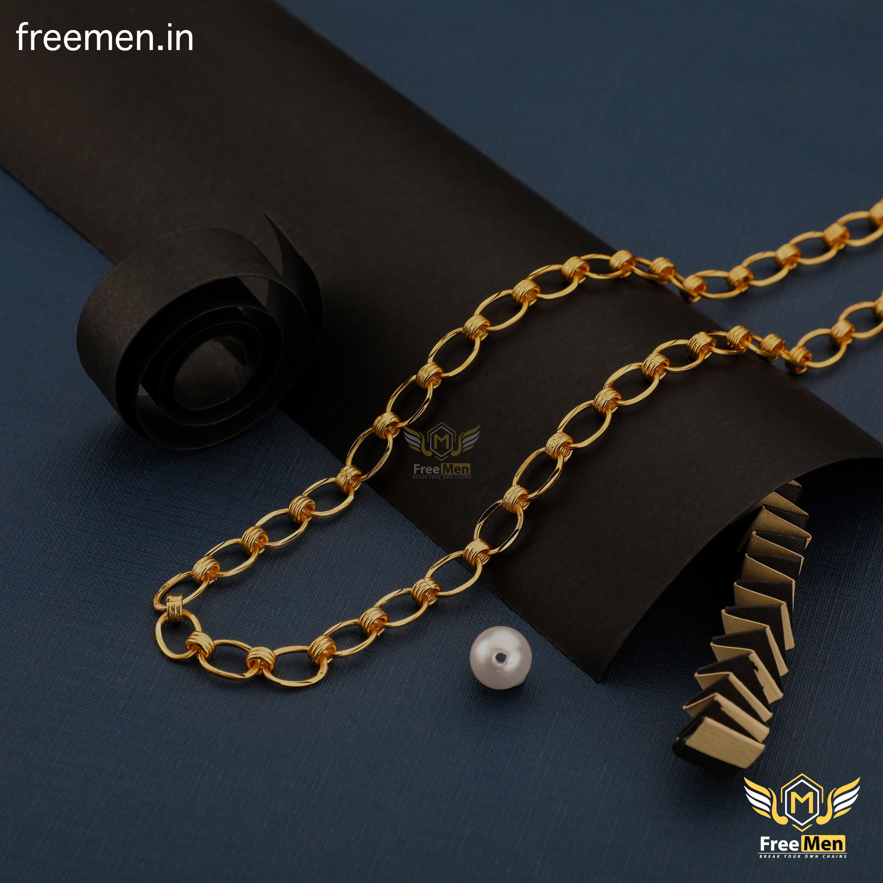 Ring Into Ring Attractive Design with High Quality Gold Plated Chain F –  stylefashionindia