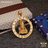 Freemen Shiva Embossed Golden Pendant- FM404