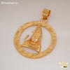 Freemen Shiva Embossed Golden Pendant- FM404