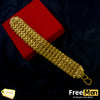 Freemen 2 line round gold Plated Bracelet ( 6 Month warranty)