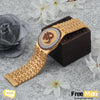 FreeMen Gold Plating Circle Om Bracelet for man FMA010
