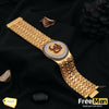 FreeMen Gold Plating Circle Om Bracelet for man FMA010