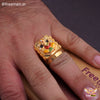 Freemen Fantastic Ganesha Gold Plated Ring for Men - FMG325