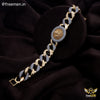 Freemen Golden And Rhodium AD Ganpati Bracelet - FM113