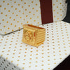 Freemen Emboss Ganesh Golden Square Ring- FMRI07