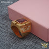 Freemen Red Stone with Diamond Golden Plated Ring - FM148