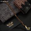 Freemen One Line Brown Golden Rudraksha Bracelet- FMR08