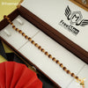 Freemen One Line Brown Golden Rudraksha Bracelet- FMR08