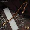 Freemen One Line Brown Golden Rudraksha Bracelet- FMR08