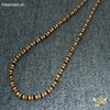 Freemen Handmade black Golden Plated Rudraksha Mala - FM127
