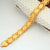 Freeman Elegant X-Row Shape Golden Bracelet for Mens- FMB06