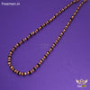 Freemen Handmade black Golden Plated Rudraksha Mala - FM127