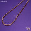 Freemen Handmade Brown Golden Plated Rudraksha Mala - FM130