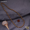 FreemenCNC CAP black Golden Plated Rudraksha Mala - FM128