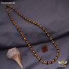 Freemen Handmade black Golden Plated Rudraksha Mala - FM127