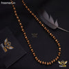 Freemen Handmade black Golden Plated Rudraksha Mala - FM127