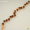 Freemen One Line Brown Golden Rudraksha Bracelet- FMR08