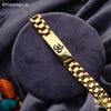 Freemen Heavy Duty Golden Om Bracelet For Men - FM142