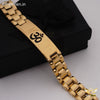 Freemen Heavy Duty Golden Om Bracelet For Men - FM142
