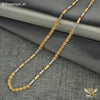 Freemen Stylish Pipe Delicate Gold and Rhodium Plated chain- FMGC04