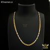 Freemen Stylish Pipe Delicate Gold and Rhodium Plated chain- FMGC04