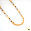 Freemen Stylish Pipe Delicate Gold and Rhodium Plated chain- FMGC04