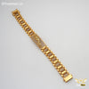 Freemen Jaguar in Rectangle Design Golden Diamond Bracelet- FM169