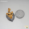 Freemen Gold with Rhodium Lion Pendant for Man - FM155