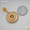 Freemen Round Diamond Star Pendant For Man - FM159