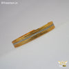 Freemen Silver 1 Line Attention Golden Kada for Men - FM174