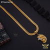 Freemen Gold Plated Chain With GanpatiPendant - FM202