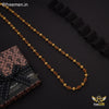 FreemenBrown Gold Plated One by One Rudraksha Mala - FM203