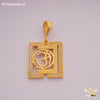 Freemen Premium Quality SQUARE Om Pendant for Chain - FM240