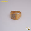Freemen SQUARE AD Stone Gold Plated Ring for Men - FM 264