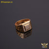 Freemen SQUARE AD Stone Gold Plated Ring for Men - FM 264