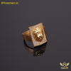 Freemen Lion AD Gold Plated Ring for Men - FM 263