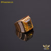 Freemen Fantastic Yellow Stone Gold Plated Ring for Men - FM267