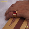 Freemen Neo Red Stone Ring for Men - FM254