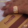 Freemen Superlative AD Stone Gold Plated Ring for Men - FM276