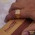 Freemen Beautiful AD Stone Gold Plated Ring for Men - FM266