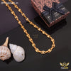 Freemen Stylish Leaf Ring Golden Chain for Men - FM297