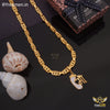 Freemen Gold Plated Stylish Laser chain With Maa Pendant- FMG304